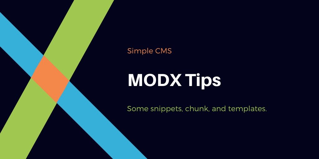 MODX Tips