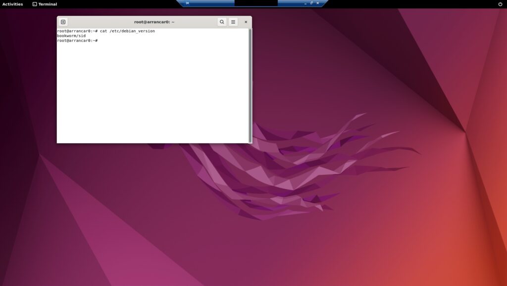 Docker 上の Ubuntu へリモートデスクトップ接続して表示されたデスクトップ画面
